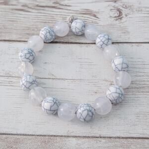 Marbled Look Stretch Bracelet